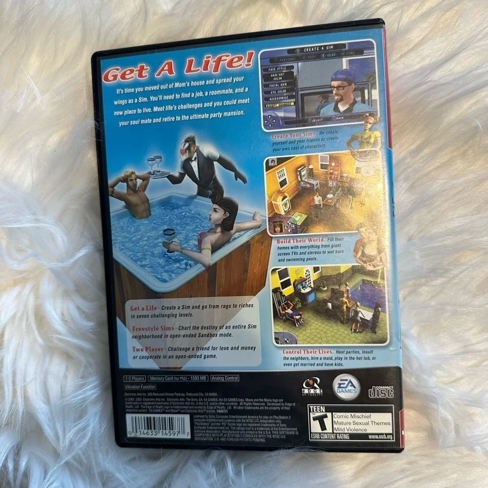 The Sims 1 Original PlayStation 2 Game